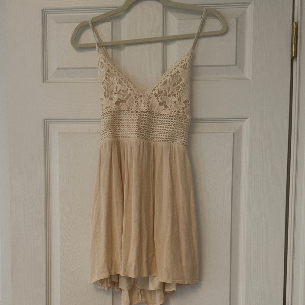 Ocean Drive Cream Lace Dress